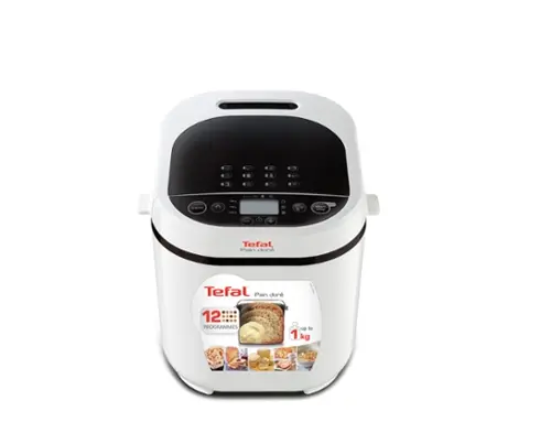 Хлебопекарна, Tefal PF210138, Pain Dore, Breadmaker, 500/750/1 kg, 12 automatic programs, 720W, 3 Levels of crust roasting, LCD display, delayed start, white - image 3