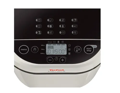 Хлебопекарна, Tefal PF210138, Pain Dore, Breadmaker, 500/750/1 kg, 12 automatic programs, 720W, 3 Levels of crust roasting, LCD display, delayed start, white - image 4