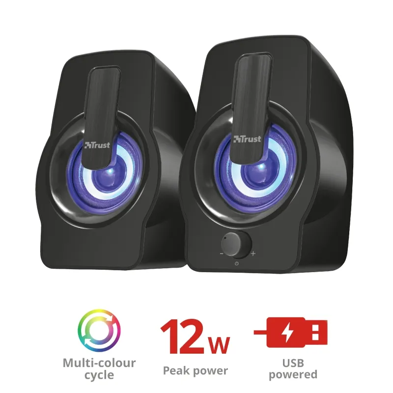 Тонколони, TRUST Gemi 2.0 Speaker RGB Black - image 5