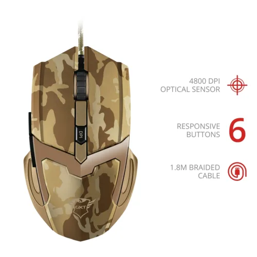 Мишка, TRUST GXT 101D Gav Gaming Mouse Desert - image 4