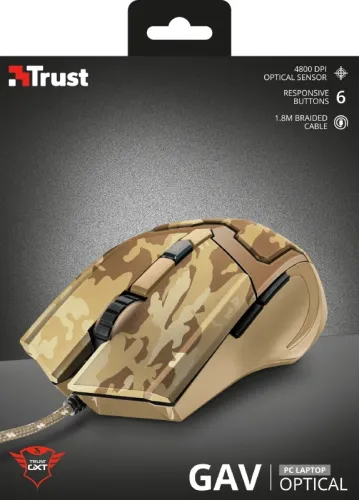 Мишка, TRUST GXT 101D Gav Gaming Mouse Desert - image 5