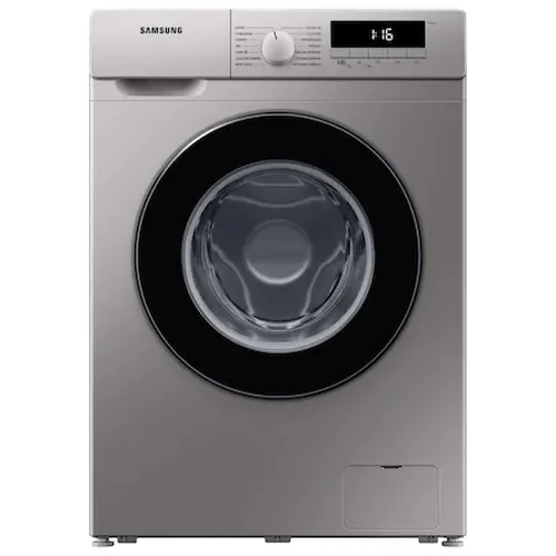 Пералня, Samsung WW80T304MBS/LE, Washing machine 8 kg, 1400 rpm, Slim, Energy Efficiency D, Spin Efficiency B, Digital Inverter Technology, Quick Wash, Drum Clean, silver, black door