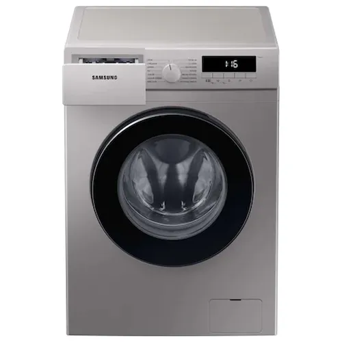 Пералня, Samsung WW80T304MBS/LE, Washing machine 8 kg, 1400 rpm, Slim, Energy Efficiency D, Spin Efficiency B, Digital Inverter Technology, Quick Wash, Drum Clean, silver, black door - image 3
