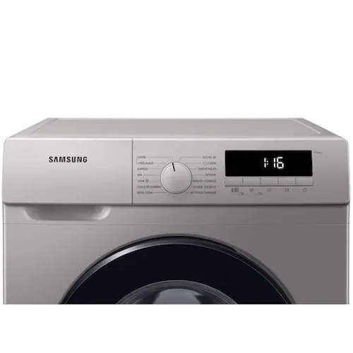 Пералня, Samsung WW80T304MBS/LE, Washing machine 8 kg, 1400 rpm, Slim, Energy Efficiency D, Spin Efficiency B, Digital Inverter Technology, Quick Wash, Drum Clean, silver, black door - image 6
