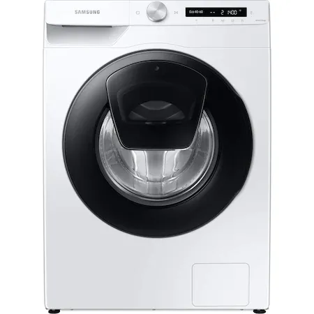 Пералня, Samsung WW70T552DAW/S7, Washing Machine, 7kg, 1200 rpm, Energy Efficiency B, Add Wash, AI Control, Eco Bubble, Hygiene Steam, Spin Efficiency B, WiFi, White, Black door