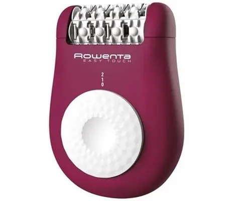 Αποτριχωτική συσκευή, Rowenta EP1120F1 Easy Touch DARK Pink, συμπαγής, 2 ταχύτητες, βούρτσα καθαρισμού, εξάρτημα για αρχάριους