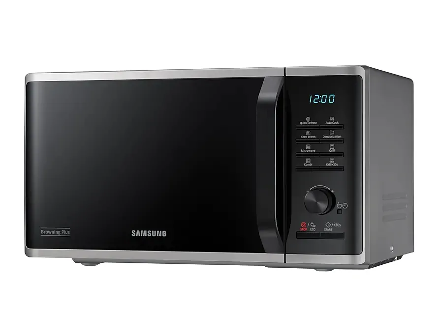 Микровълнова печка, Samsung MG23K3515AS/OL, Microwave, 23l, Grill, 800W, LED Display, Silver - image 4