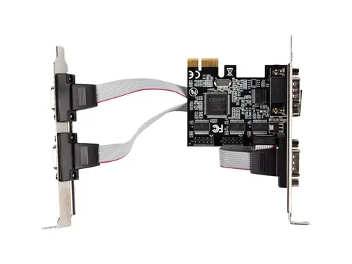Мрежова карта, Lanberg extension card PCI-express 4x com + low profile bracket - image 1