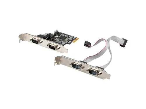 Placă de rețea, Lanberg placă de extensie PCI-express 4x com + suport profil redus - 3