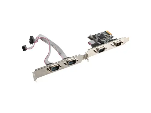 Мрежова карта, Lanberg extension card PCI-express 4x com + low profile bracket