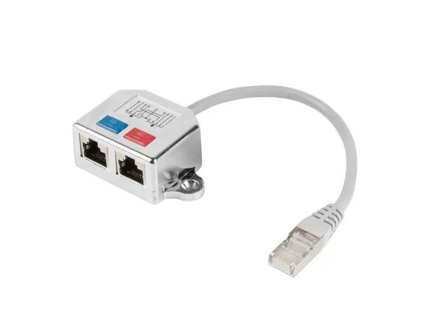 Адаптер, Lanberg adapter LAN splitter RJ45 -> 2x RJ45 ftpad-0026-s