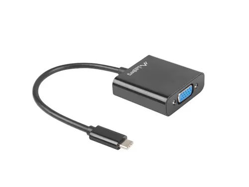 Adaptor, Lanberg adaptor USB type-c 3.1 -> VGA - 1