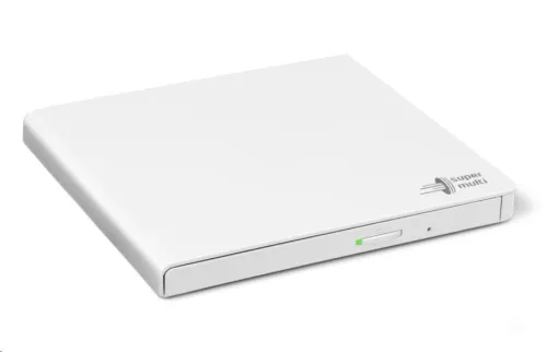 Оптично устройство, Hitachi-LG GP57EW40 Ultra Slim External DVD-RW, Super Multi, Double Layer, TV connectivity, White
