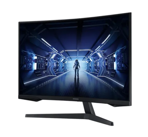 Монитор, Samsung 32G55, 32" Curved VA LED, 1000R, 144 Hz, 1 ms, HDR 10, 2560x1440, 250 cd/m2, 2500:1 Contrast, Mega DCR, Black Equalizer, FreeSync Premium, Eye Saver Mode, Flicker Free, Display Port 1.2, HDMI 2.0, Headphone, 178°/178°, Black - image 2