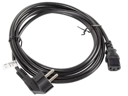 Кабел, Lanberg CEE 7/7 -> IEC 320 C13 power cord 3m VDE, black - image 2