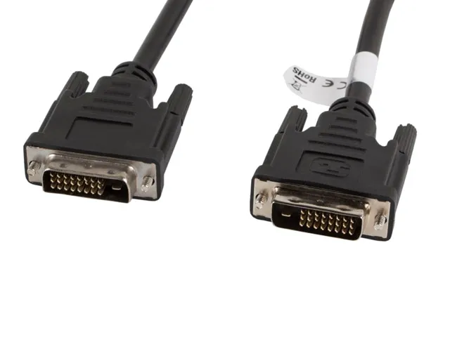 Кабел, Lanberg DVI-D (M) (24+1)-> DVI-D (M) (24+1) cable 1.8m, dual link, black