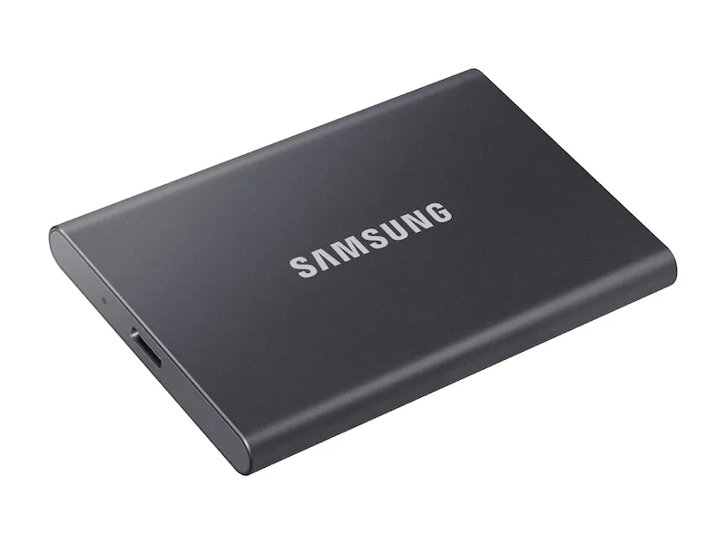 Твърд диск, Samsung Portable SSD T7 500GB, USB 3.2, Read 1050 MB/s Write 1000 MB/s, Titan Gray - image 2