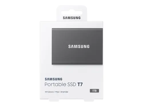 Σκληρός δίσκος, Samsung Portable SSD T7 1TB, USB 3.2, Ανάγνωση 1050 MB/s Εγγραφή 1000 MB/s, Titan Gray - 3