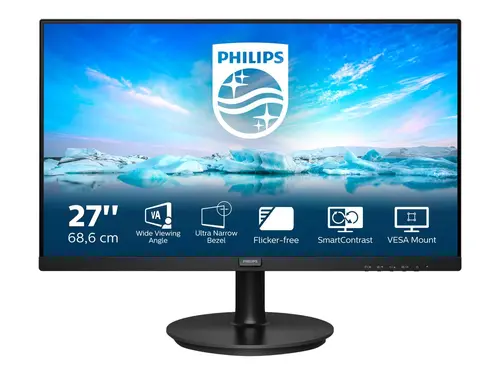 Монитор, Philips 271V8L, 27" VA WLED, 1920x1080@75Hz, 4ms GtG, 250cd/m2, 3000:1, Mega Infinity DCR, Adaptive Sync, FlickerFree, Low Blue Mode, Tilt, D-SUB, HDMI - image 3