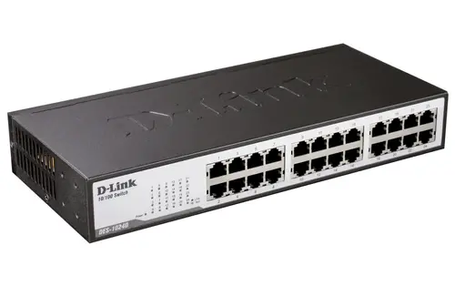 Switch, D-Link 24 θυρών 10/100Mbps Fast Ethernet Unmanaged Switch, για τοποθέτηση σε rack - 2