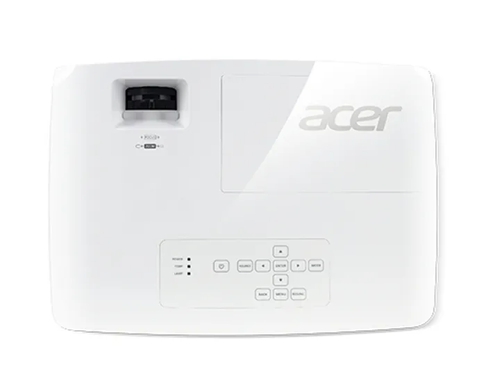 Мултимедиен проектор, Acer Projector P1560BTi, DLP, 1080p (1920x1080), 4000 ANSI Lm, 20000:1, 3D, Wireless dongle included, 2xHDMI, VGA in/out, RS232, RJ45, WPS1, TX-H, 2xUSB(Type A, 5V/1A, dongle), USB(micro B), Audio in/out, 1x2W, 2.6kg, White - image 3