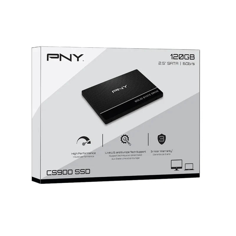 Твърд диск, PNY CS900 2.5" SATA III 120GB SSD - image 2