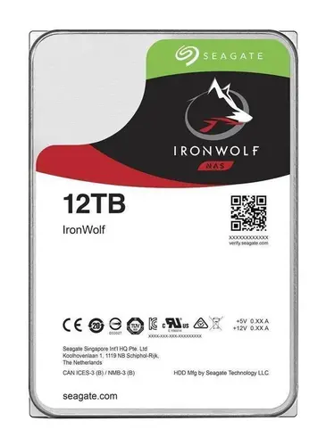 Твърд диск, Seagate IronWolf 12TB NAS 7200 256MB Cache SATA 3.5"
