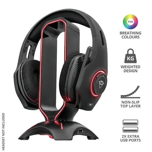 Стойка, TRUST GXT 265 Cintar RGB Headset Stand - image 3