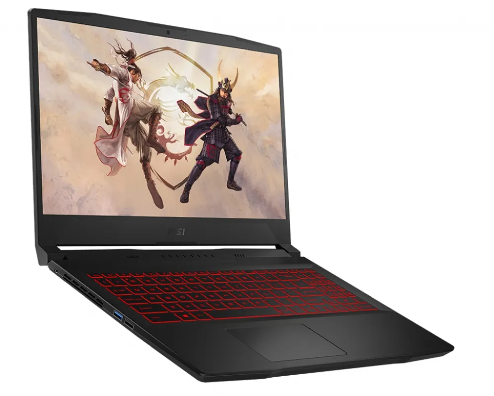 Лаптоп, MSI Katana GF66 11UD, RTX3050 Ti GDDR6 4GB, 15.6" FHD (1920x1080), 144Hz, IPS-Level, i7-11800H, DDR4 16GB 3200MHz (8GBx2), 512GB NVMe PCIe SSD Gen3x4, Intel Wi-Fi 6, BT5.1, backlight KB(Red), 3-Cell 53.5Whr, 2.25 kg, 2Y - image 1