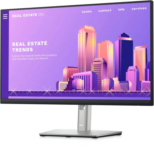 Монитор, Dell P2422H, 23.8" Wide LED Anti-Glare, IPS Panel, 5ms, 1000:1, 250 cd/m2, 1920x1080 FullHD, 99% sRGB, VGA, HDMI, DP, USB 5 Gbps, ComfortView Plus, Height Adjustable, Pivot, Swivel, Tilt, Black - image 1