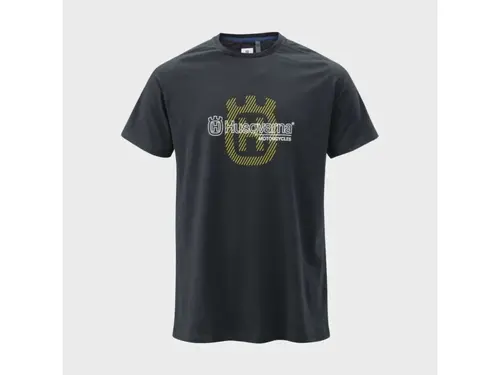 Тениска 3HS24003350 ORIGIN TEE BLACK HUSQVARNA