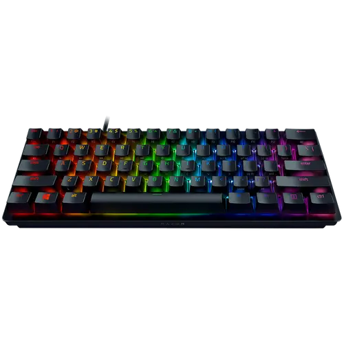 Huntsman V3 Pro Mini - US Layout, Gaming Keyboard, Analog Optical Switch Gen-2, 60% size, Razer Chroma™ RGB, Detachable Type C Cable, Doubleshot PBT Keycaps, 5052 Brushed Aluminum Alloy Top Case, Rapid Trigger Mode, Analog Input - image 1