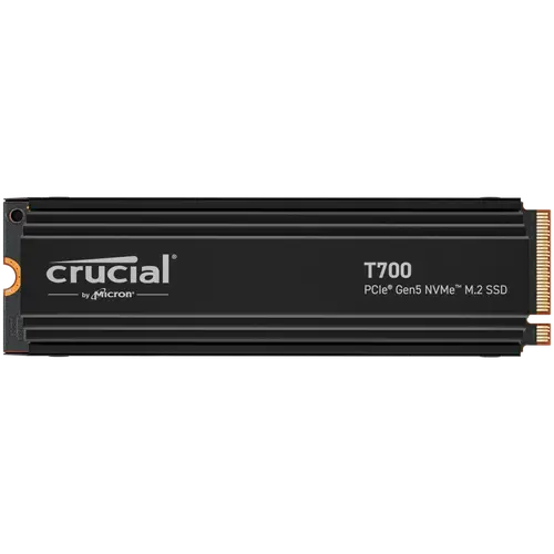 Crucial T700 2TB PCIe Gen5 NVMe M.2 SSD with heatsink