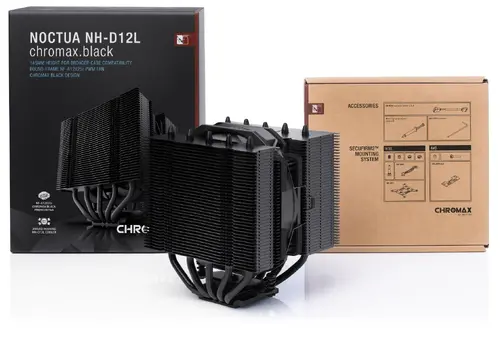 Noctua Охлаждане CPU Cooler NH-D12L chromax.black - image 2