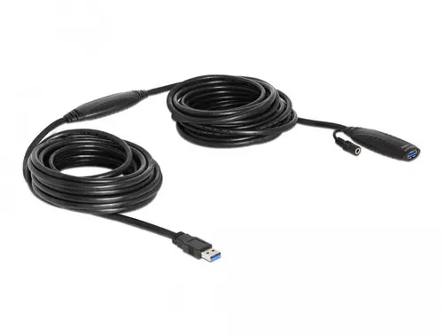 Καλώδιο επέκτασης DeLock, Ενεργό, USB-A αρσενικό - USB-A θηλυκό, USB 3.0, 10 μ - 1