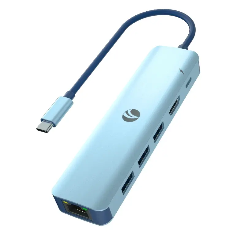 VCom docking station Docking Station Type-C 6-in-1 - CUE55 - PD3.0 100W, LAN 1000Mbps, HDMI, USB3.0 x 3
