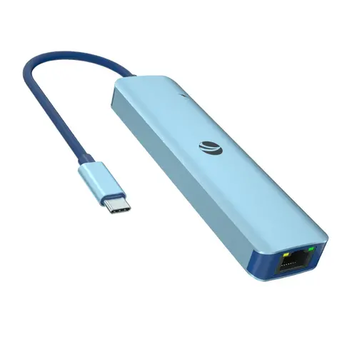 VCom докинг станция Docking Station Type-C 6-in-1 - CUE55 - PD3.0 100W, LAN 1000Mbps, HDMI, USB3.0 x 3 - image 1