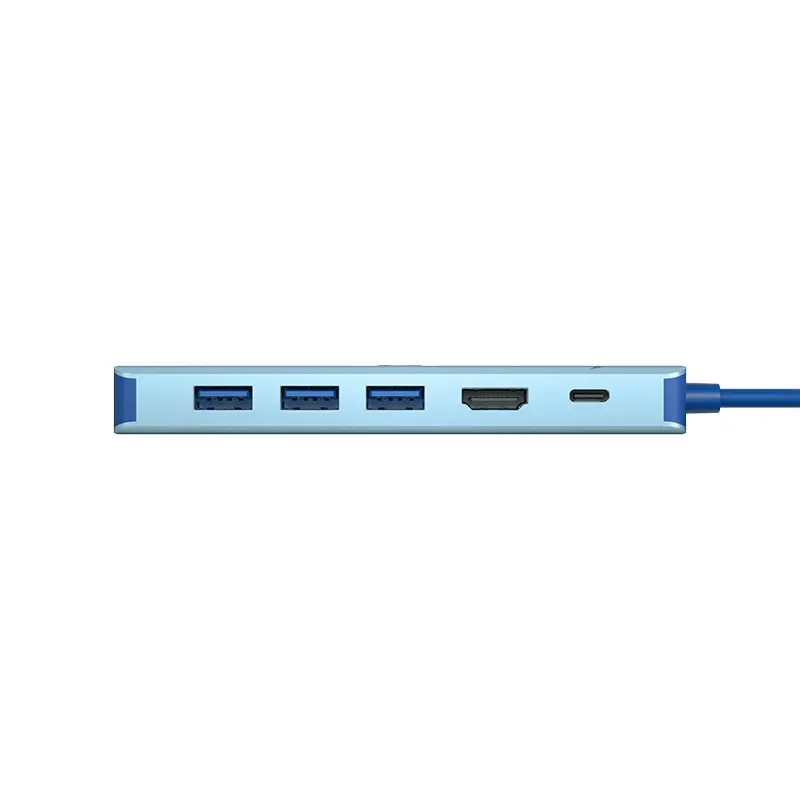 VCom докинг станция Docking Station Type-C 6-in-1 - CUE55 - PD3.0 100W, LAN 1000Mbps, HDMI, USB3.0 x 3 - image 3