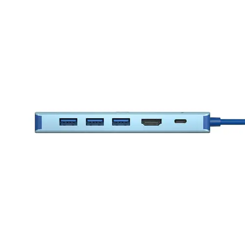 VCom докинг станция Docking Station Type-C 6-in-1 - CUE55 - PD3.0 100W, LAN 1000Mbps, HDMI, USB3.0 x 3 - image 3