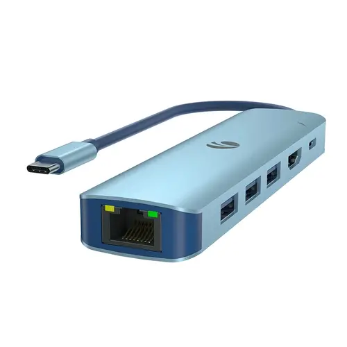 VCom докинг станция Docking Station Type-C 6-in-1 - CUE55 - PD3.0 100W, LAN 1000Mbps, HDMI, USB3.0 x 3 - image 5