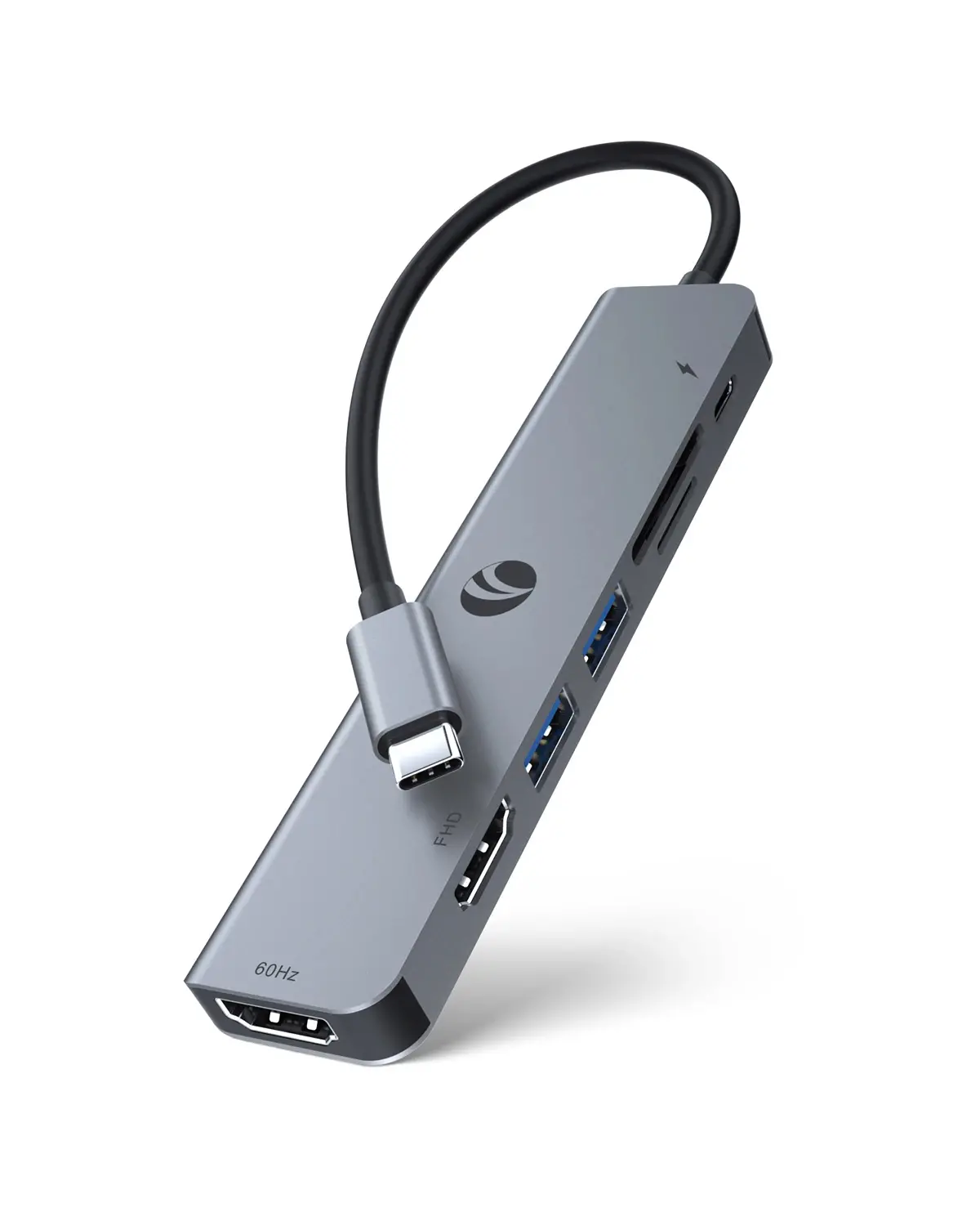 VCom docking station Docking Station Type-C 7-in-1 - CUE39 - PD3.0 100W, HDMI x 2, USB3.0 x 2, SD, TF - image 3