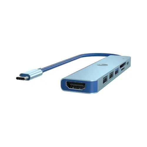 VCom докинг станция Docking Station Type-C 7-in-1 - CUE18 - PD3.0 100W, HDMI, USB3.0 x 1, USB2.0 x 2, SD, TF - image 5