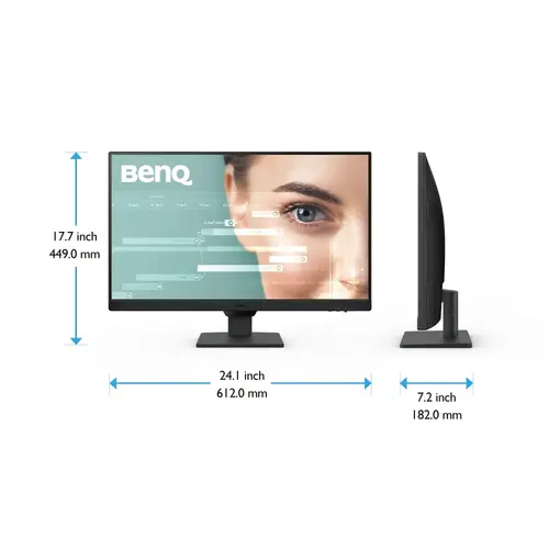 Монитор, BenQ GW2790, 27" IPS, GtG 5ms, 1920x1080 FHD, 100Hz, 99% sRGB, Eye Care Reminder, Flicker-free, LBL+, B.I. Gen 2, 1300:1, 20M:1 DCR, 8 bit, 250cd/m2, 2xHDMI, DP, Sp.2x2W, Headphone jack, Line In, Tilt, Vesa, ES 8.0, TCO 9.0, TUV, Ultra Slim Bezel, Black - image 6