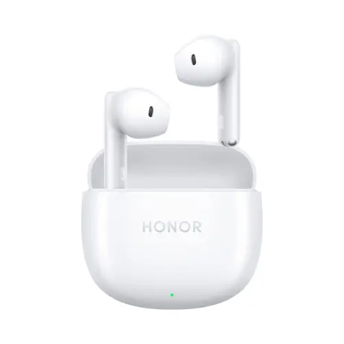 Слушалки, Honor Earbuds X6 White, Peter-T09 ; Bluetooth Finding, Fearless of Losing ; AI Noise Reduction Clear Call, 40-Hours long battery life, Bluetooth 5.3, USB-C