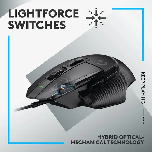 Мишка, Logitech G502 X Gaming Mouse - BLACK - USB - N/A - EMEA28-935 - image 7