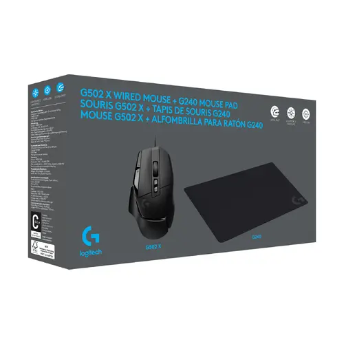 Мишка, Logitech G502 X Gaming Mouse - BLACK - USB - N/A - EMEA28-935 - image 8