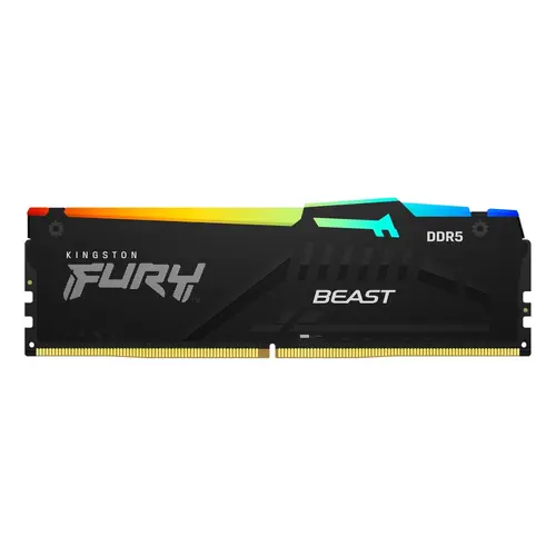 Памет, Kingston FURY Beast RGB 32GB (2x16GB) DDR5 6000 MHz CL30 Black - image 1