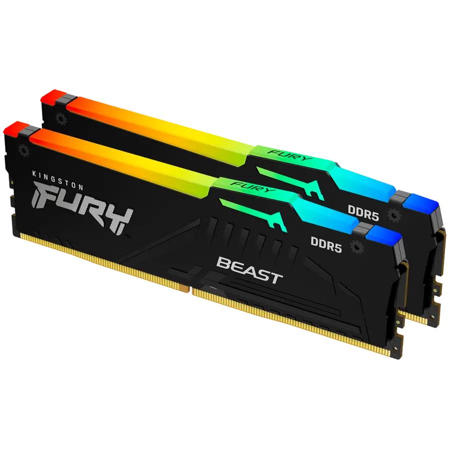 Kingston 32GB 6000MT/s DDR5 CL30 DIMM (Kit of 2) FURY Beast RGB XMP