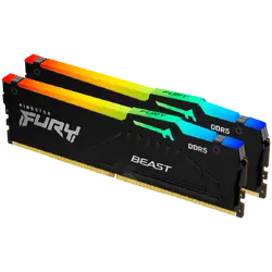Kingston 32GB 6000MT/s DDR5 CL30 DIMM (Kit of 2) FURY Beast RGB XMP