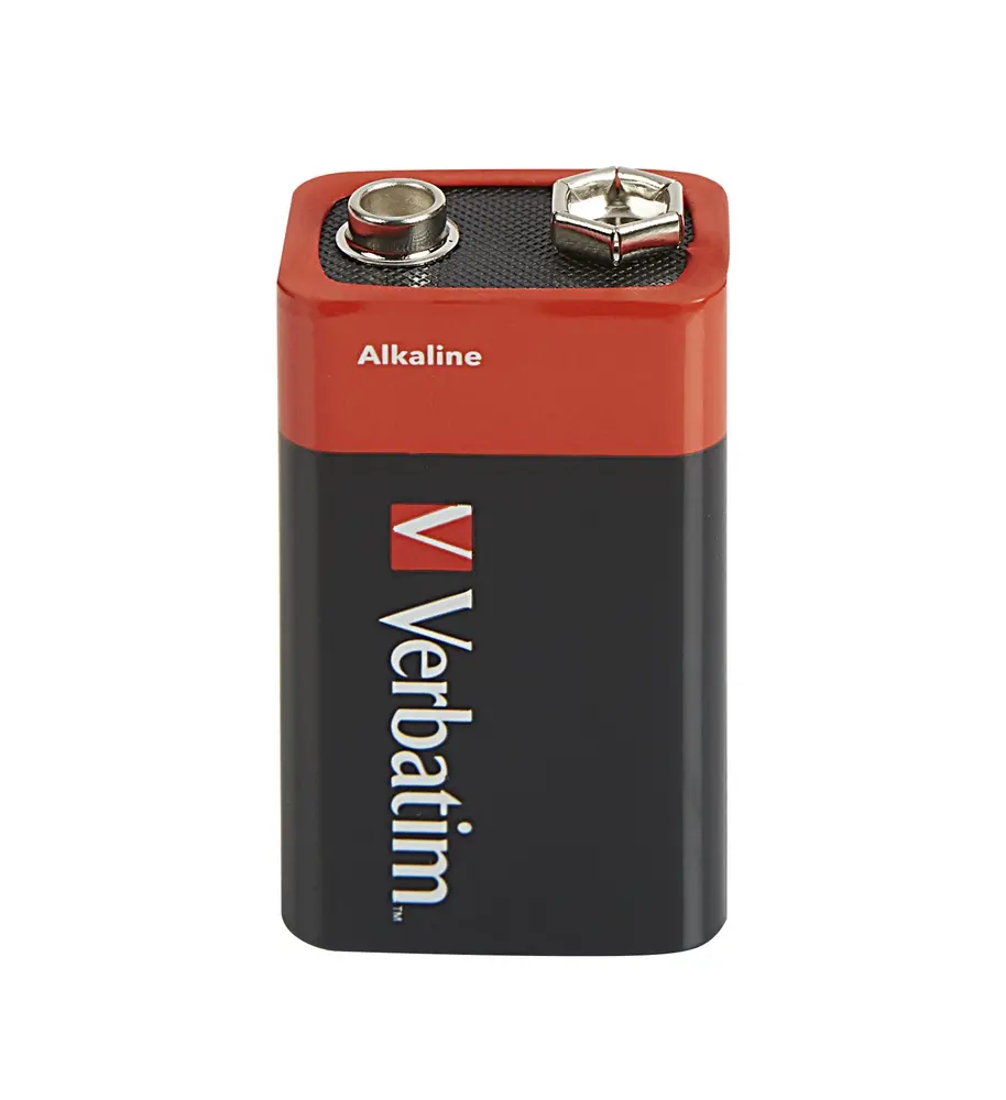 Батерия, Verbatim ALKALINE BATTERY 9V 1 PACK (HANGCARD) - image 2